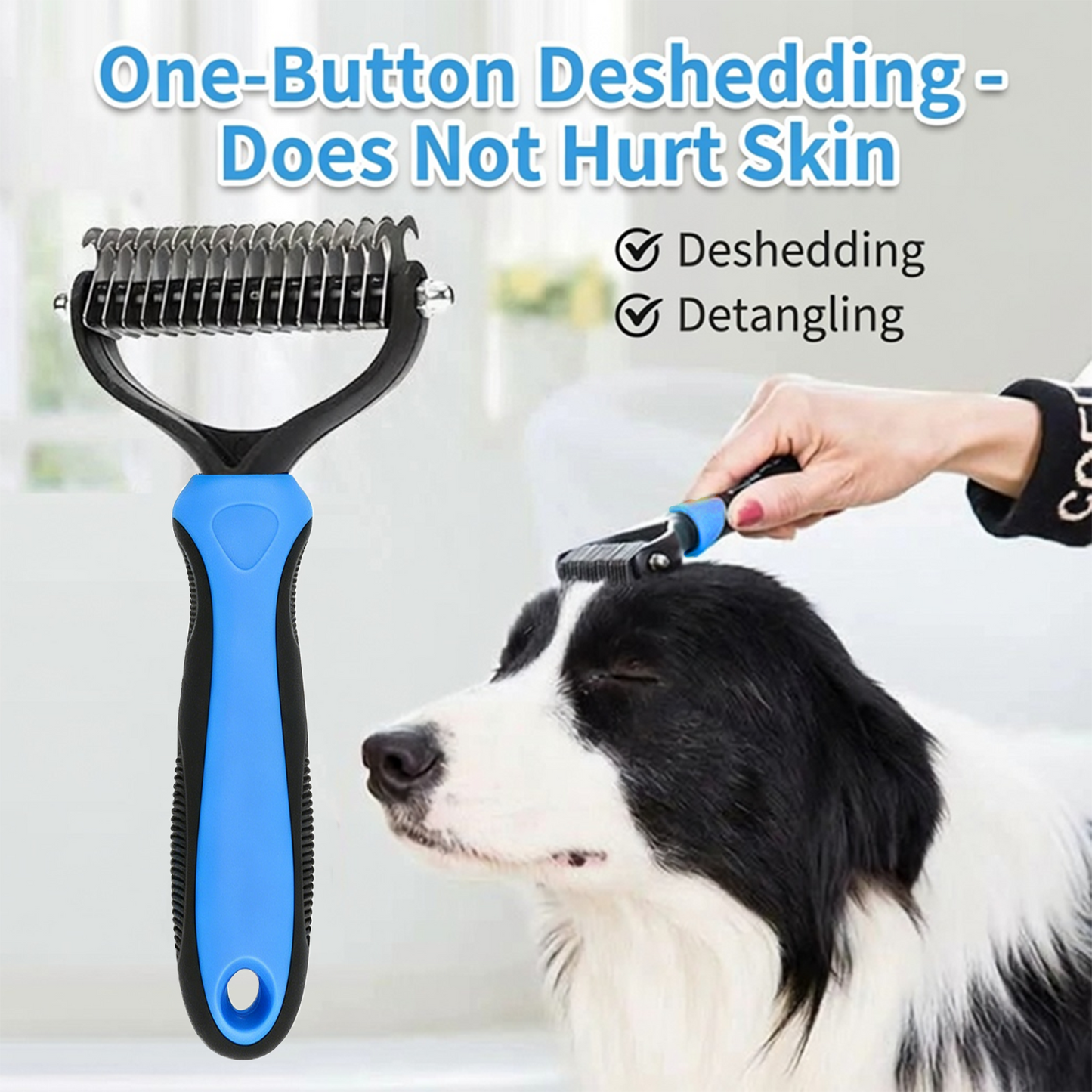 🍄Limited-Time Offer | 🐶🐱Billhol® Double-Sided Pet Grooming Comb – Gentle Detangling & Shedding Tool for Dogs & Cats