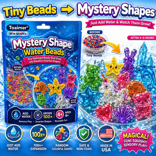🏆 Toaimer® Magic Mystery Water Beads — Hidden Shapes Reveal a Surprise World