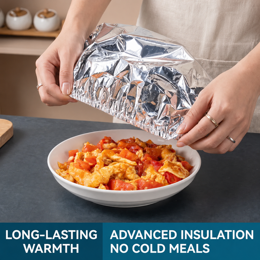 Reusable aluminium foil food covers for UK kitchens