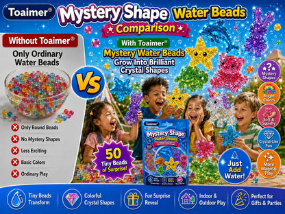 🏆 Toaimer® Magic Mystery Water Beads — Hidden Shapes Reveal a Surprise World