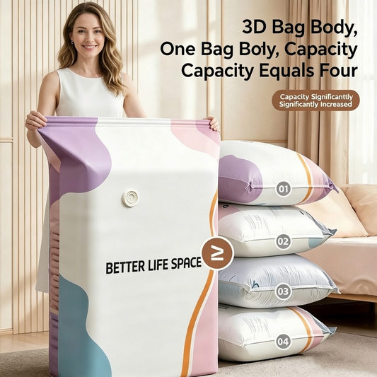 LAST DAY BUY 2 GET 1 FREE!!🏢🏢SVOZK® No-Pump 3D Vacuum Storage Bags Ultimate All-in-One Organizer for Clothes, Toys, Books, Stuffed Animals & Absolutely Everything!