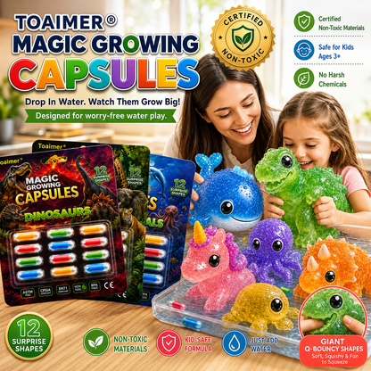🔥Save 50% Today丨Toaimer® Magic Growing Animal Capsules – Watch Hidden Animals Come to Life in Water 💧