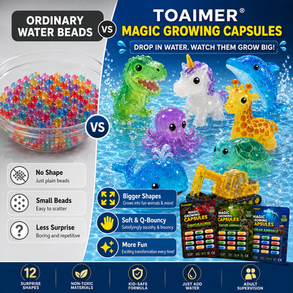 🔥Save 50% Today丨Toaimer® Magic Growing Animal Capsules – Watch Hidden Animals Come to Life in Water 💧