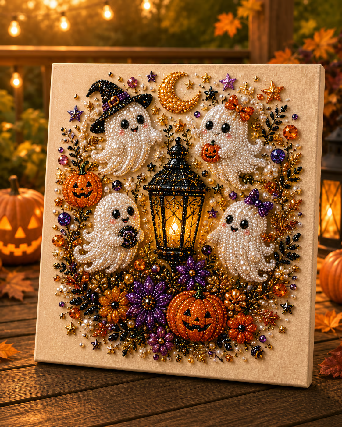 🔥 Last Day: 49% Off – SVOZK®👻✨ Halloween Bead Art DIY Kit – Turn tiny beads into cute yet spooky magic