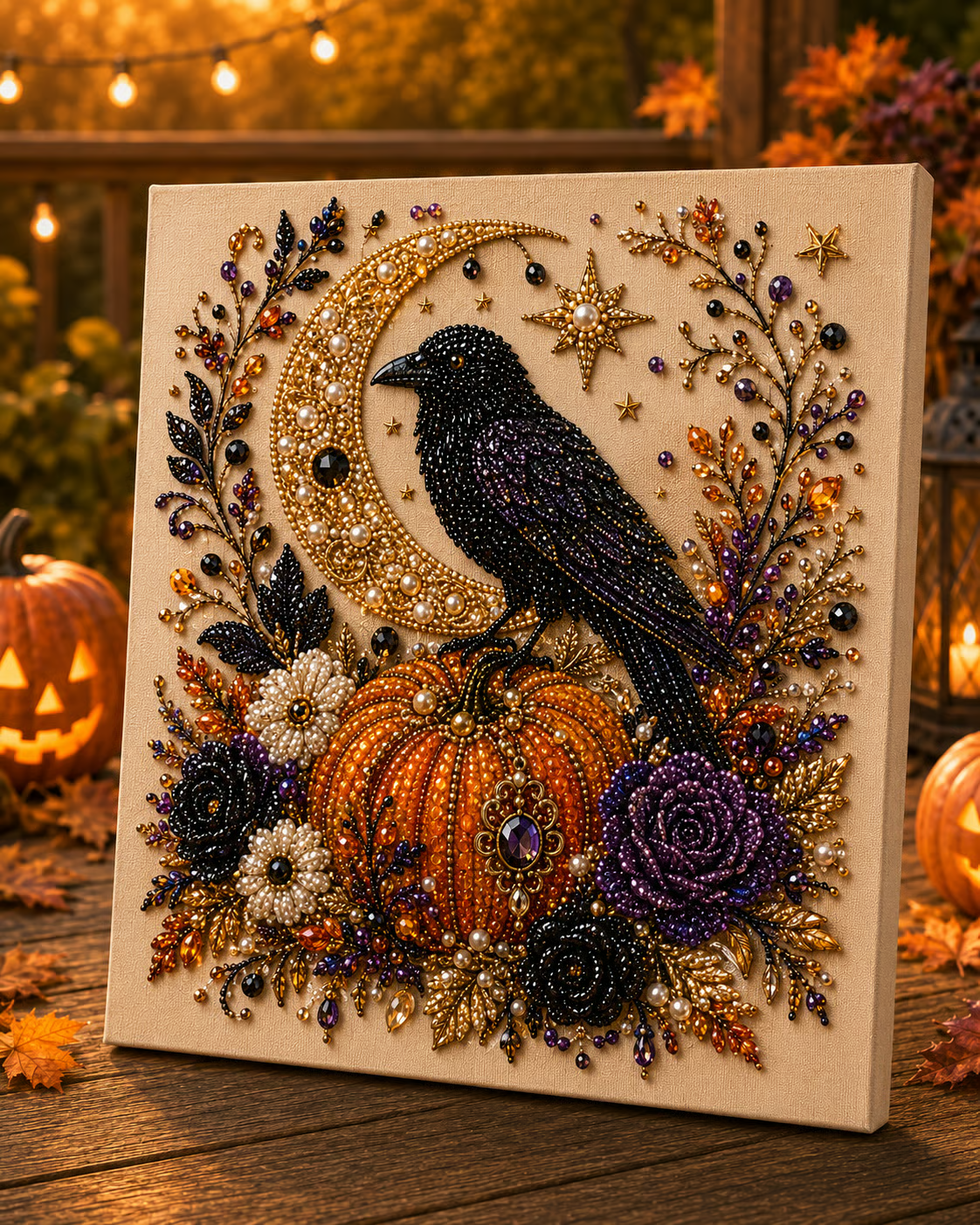 🔥 Last Day: 49% Off – SVOZK®👻✨ Halloween Bead Art DIY Kit – Turn tiny beads into cute yet spooky magic